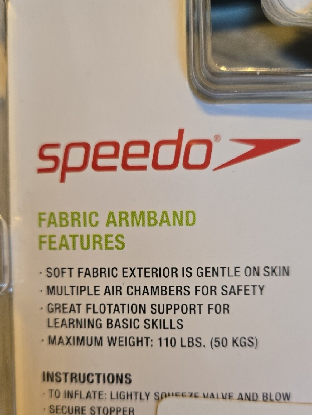 Speedo Blue  Fabric Arm Bands 184 - Picture 2 of 2